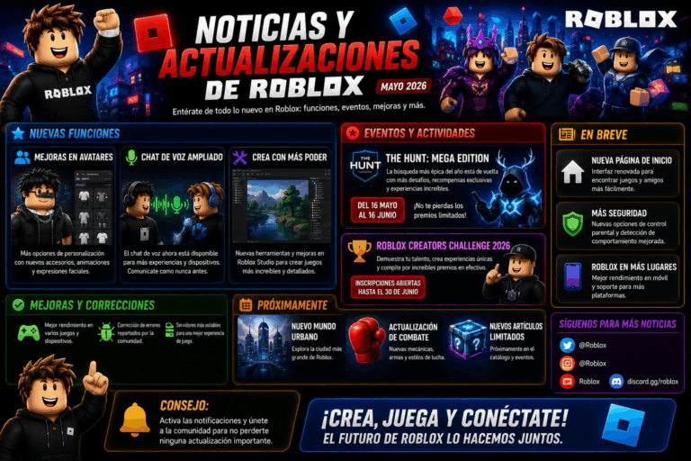 Noticias y actualizaciones de Roblox.